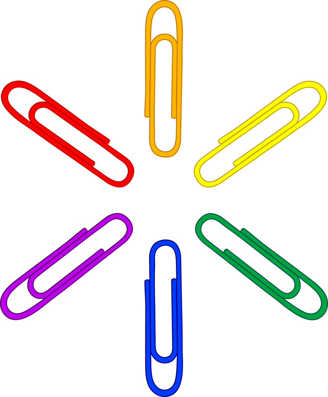Paper clip image size clipart 3