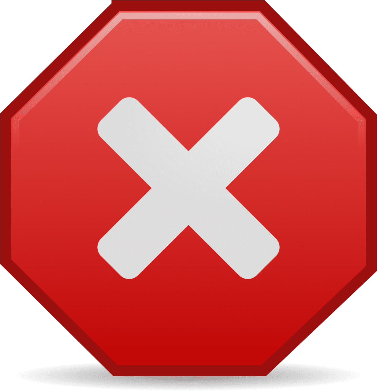 Delete red button clipart all transparent