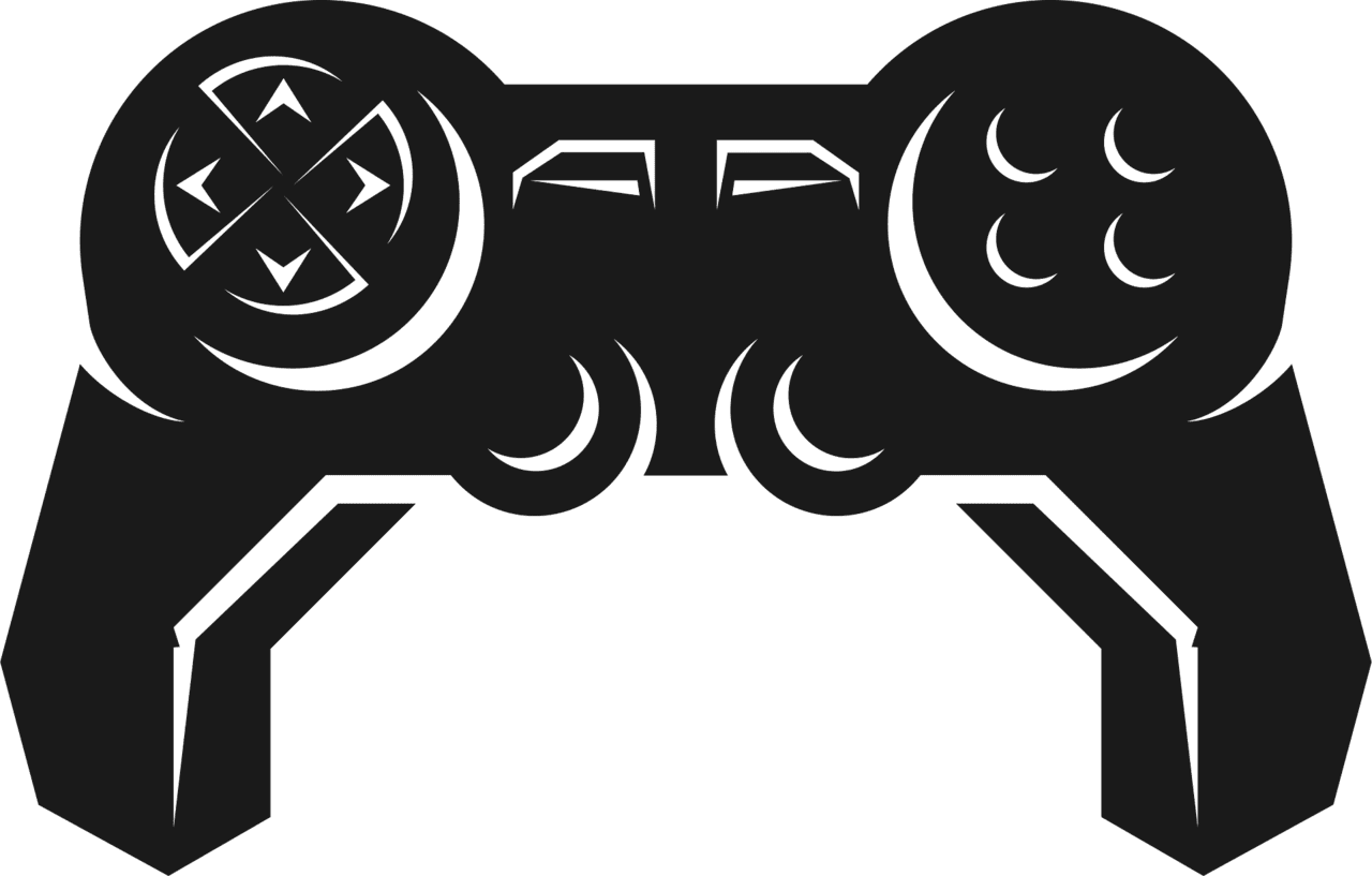 Video game controller silhouette clipart vector images