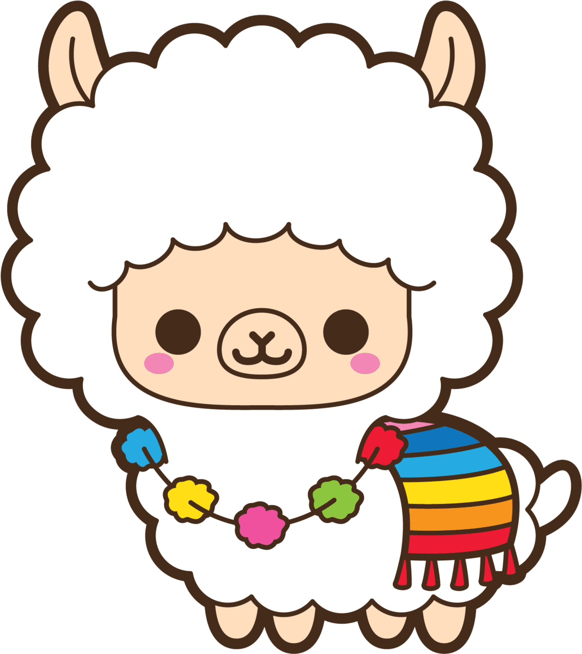 Llama clipart kawaii dibujos de full size pinclipart vector