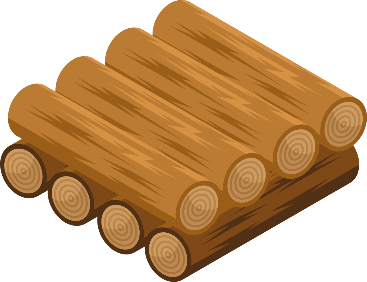 Wood log vector clipart images