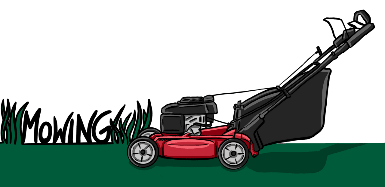 Lawn mower care playbook grass is good clipart transparent