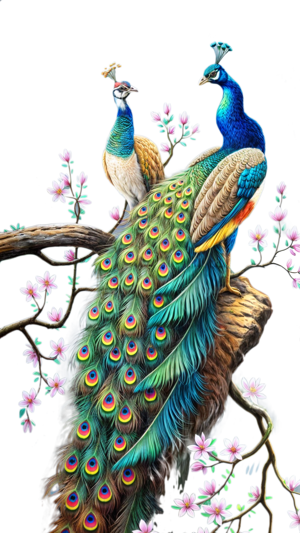 Peacock pin page clipart photo 3