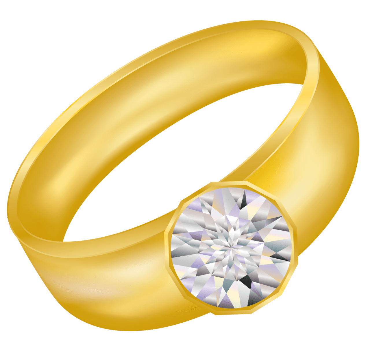 Jewelry gold with diamond clipart logo