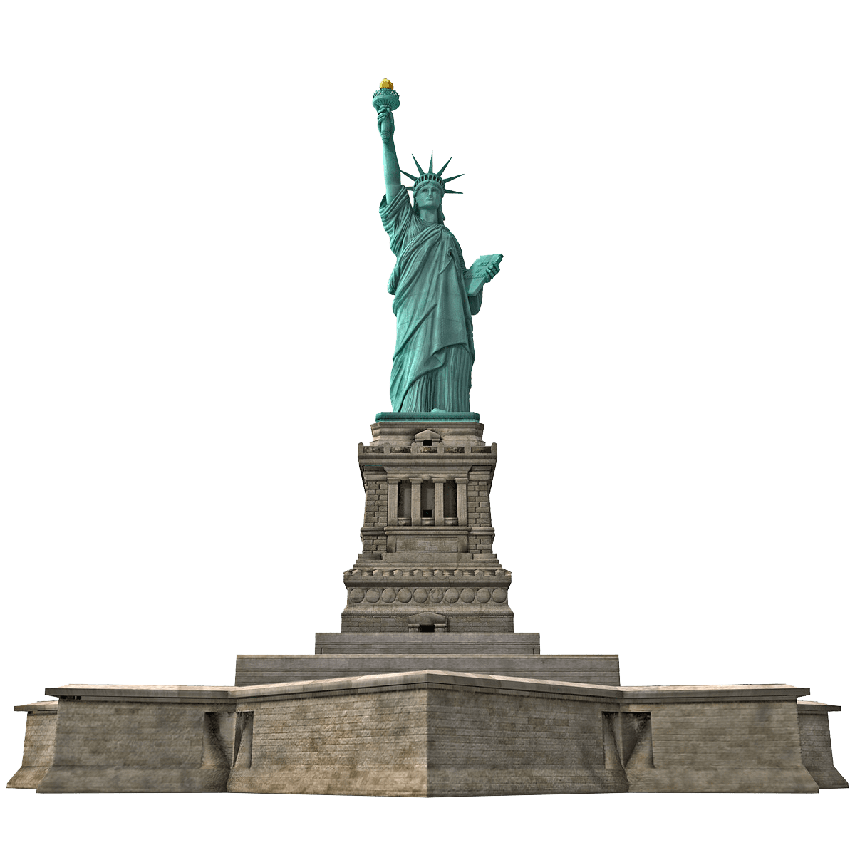 New york statue of liberty clipart logo 2