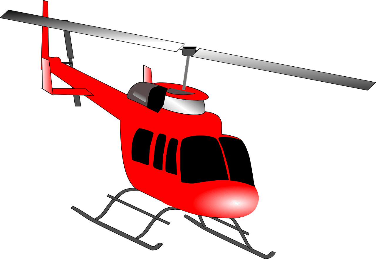 Over helicopter vectors clipart