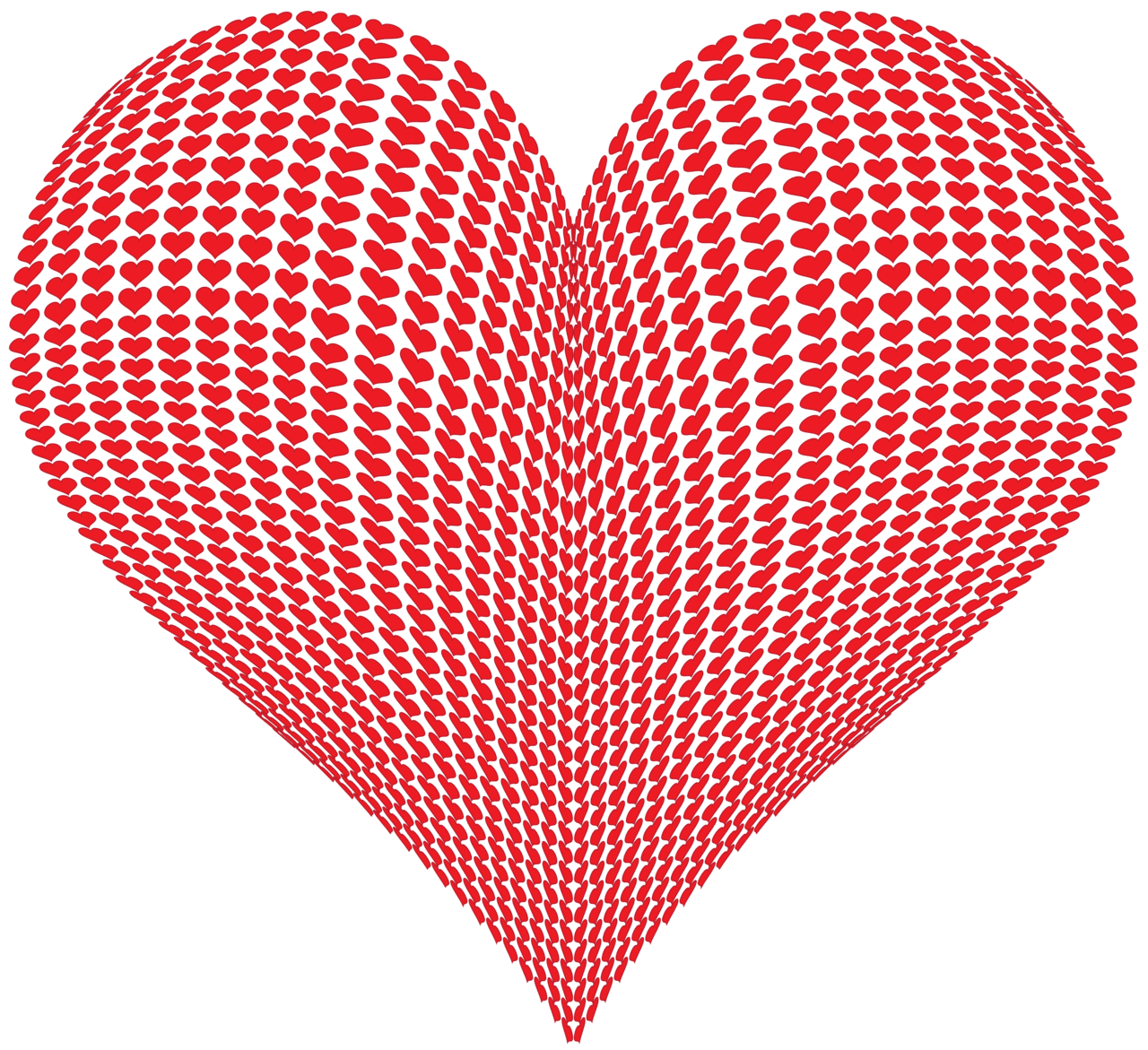 Red heart pin page clipart vector 2