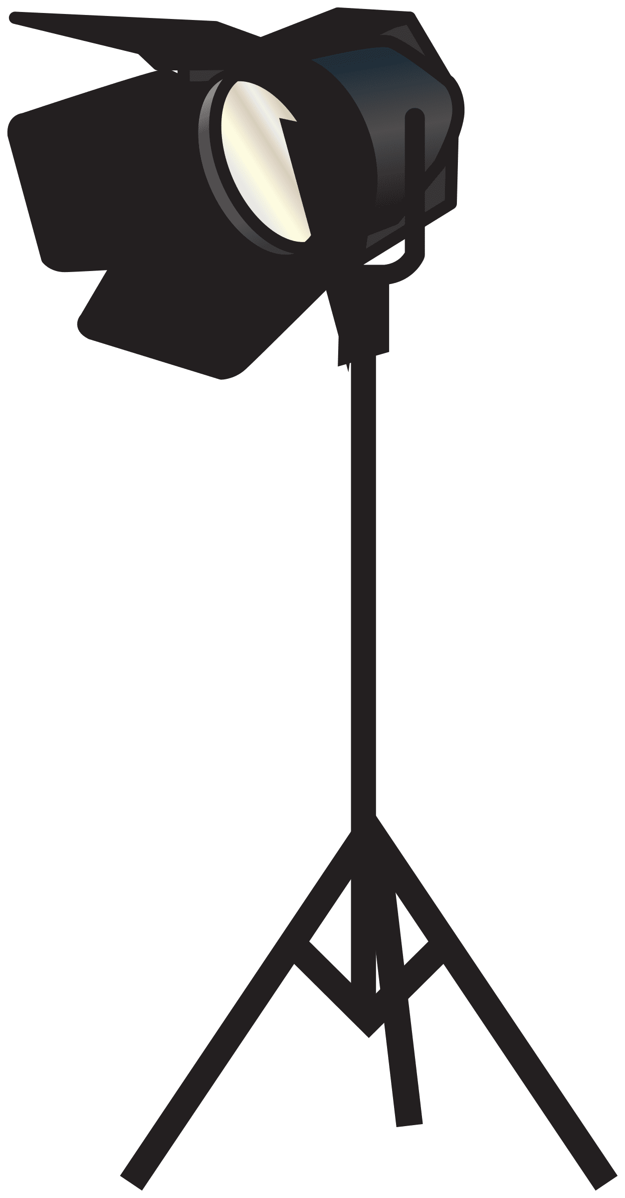 Standing spotlight clip art clipart