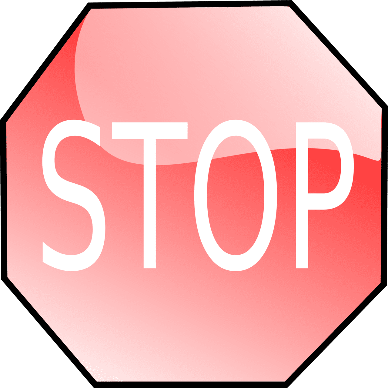 Stop sign vector clipart images