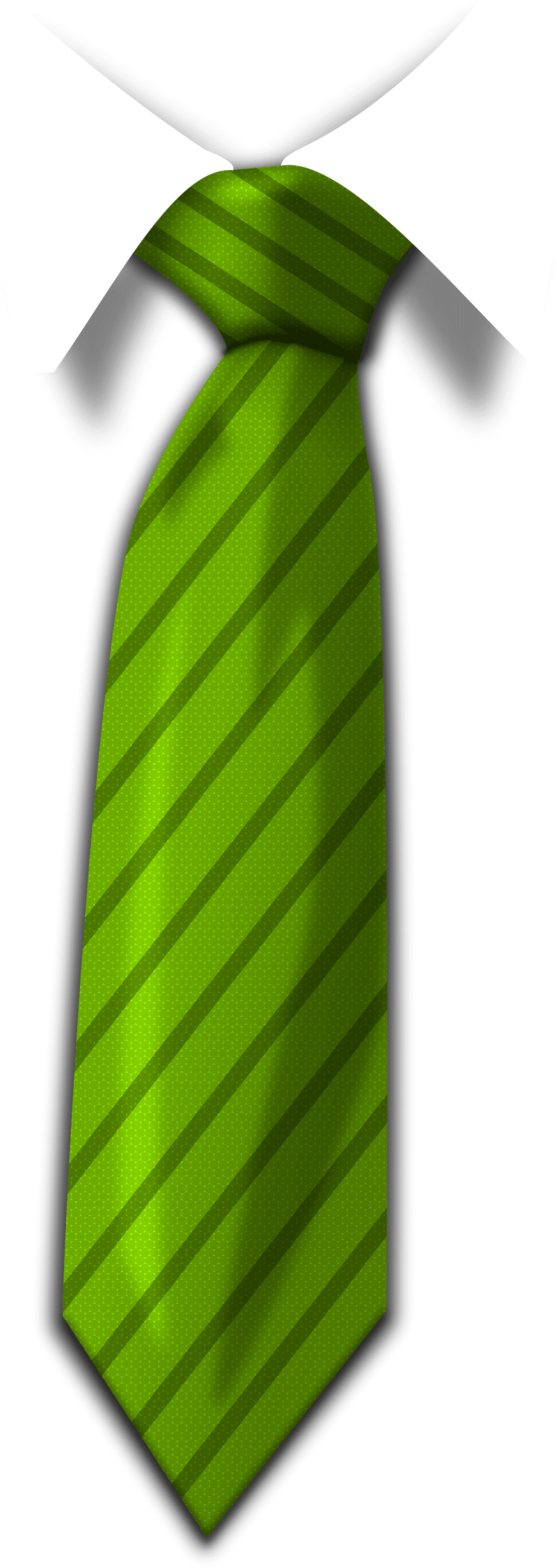 Green tie image size clipart