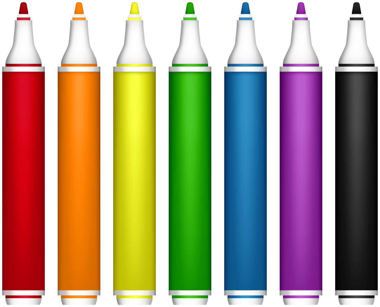 Marker set clipart high quality images and