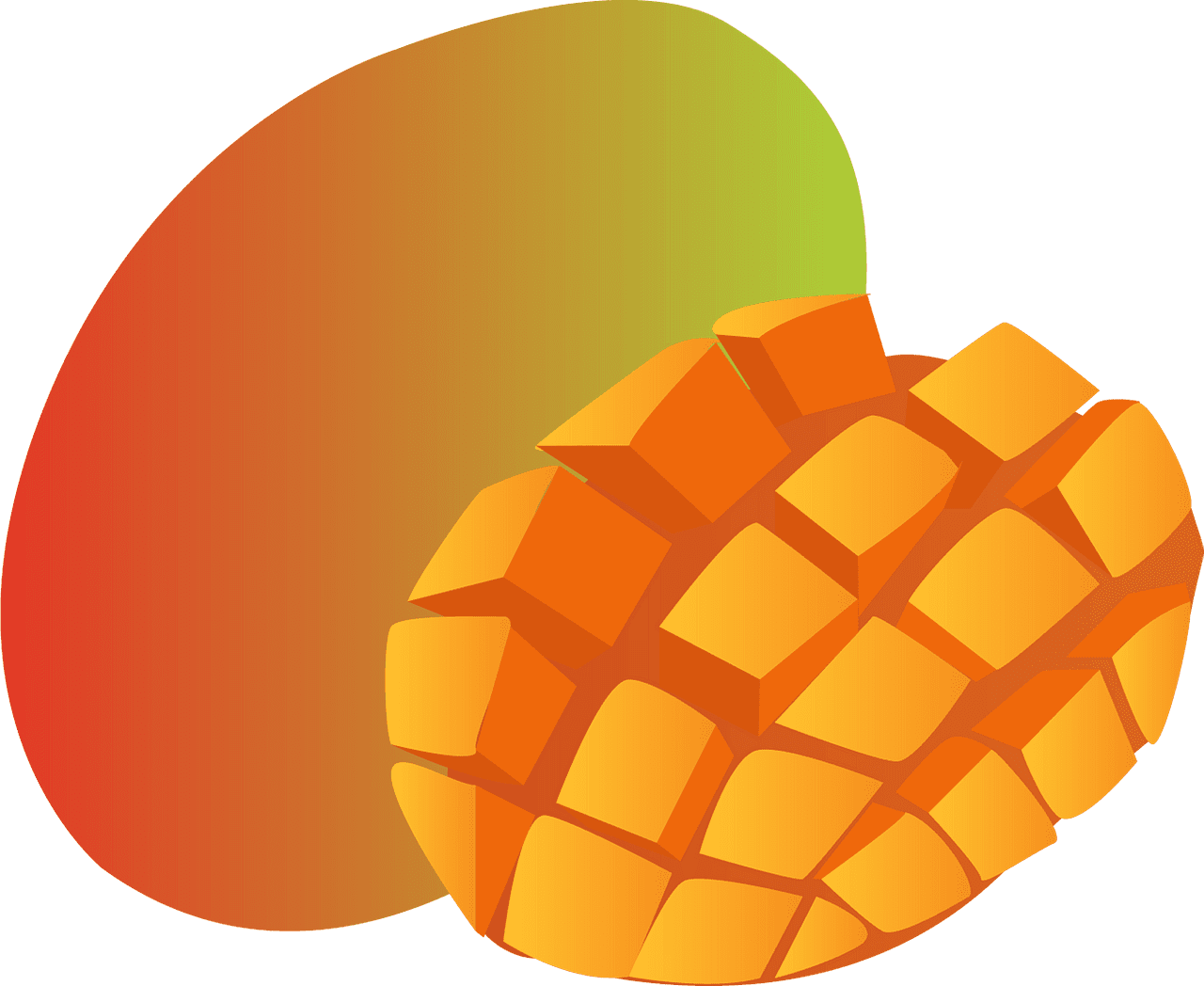 Mango vector clipart images 4