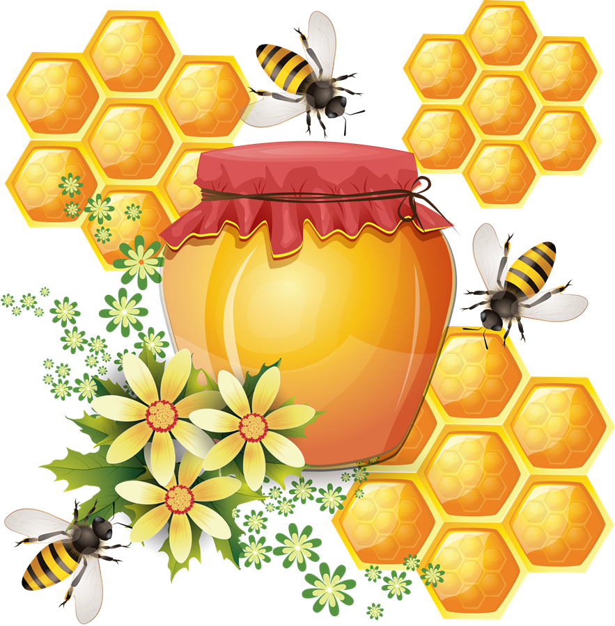 Honeycomb honey texture pattern sweet syrup picture clipart