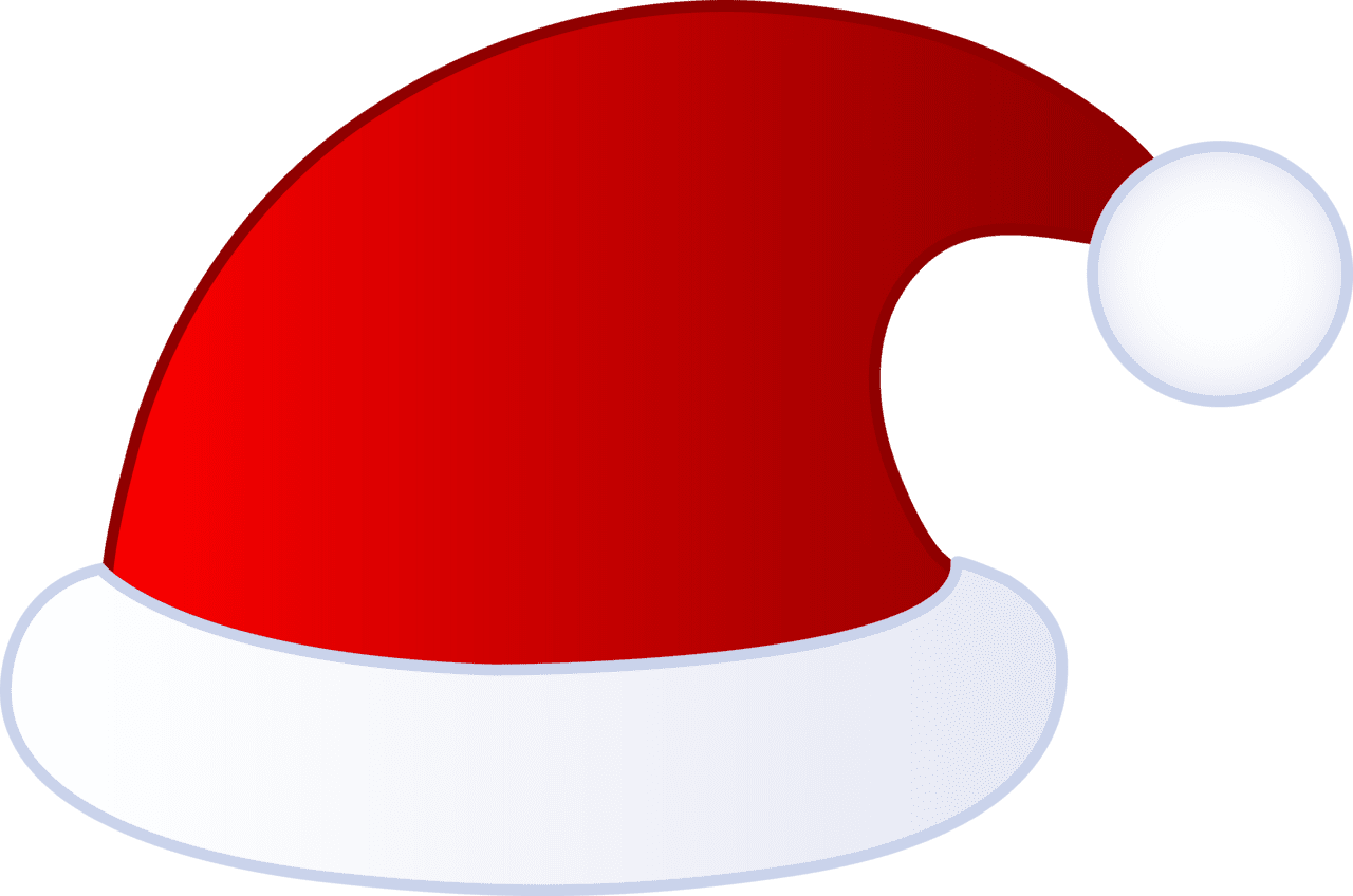 Santa claus hat clipart background