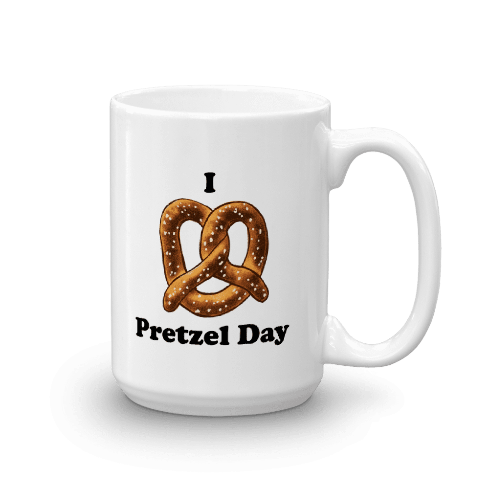 The office pretzel day white mug clipart background