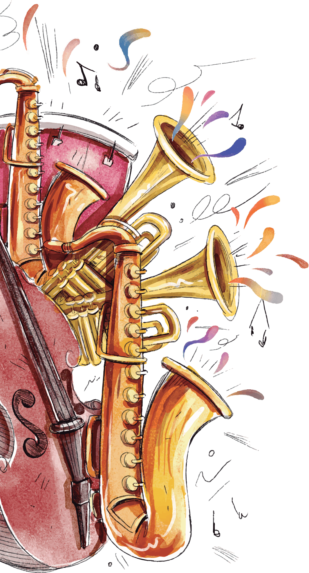 Saxophone world music day images clipart