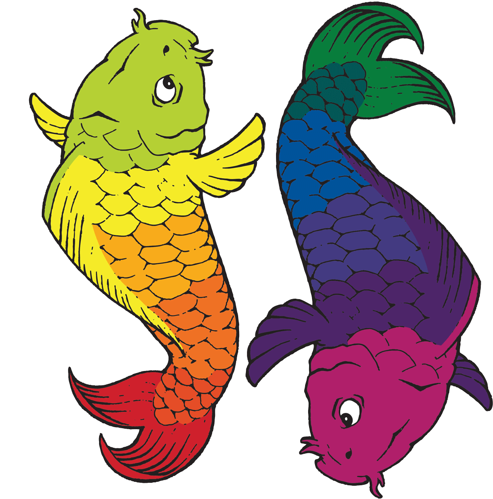 Mermaid tail color wheel clipart transparent