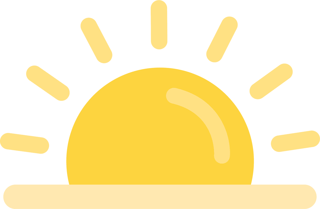 Sunrise vector clipart images 3