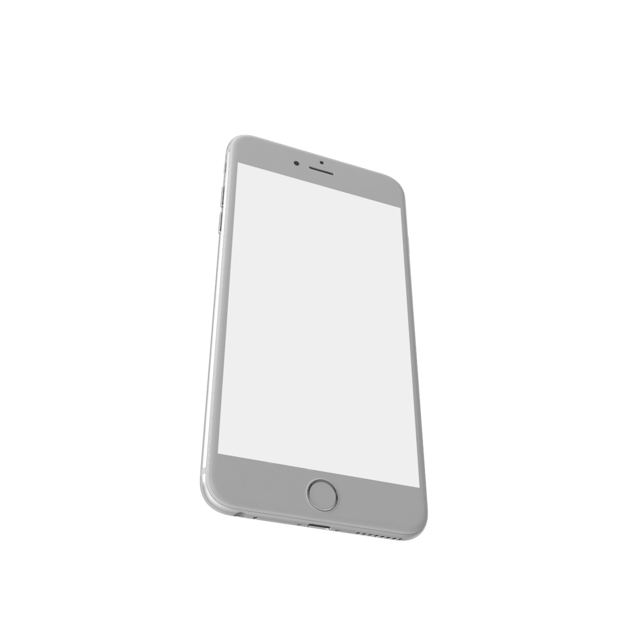 Iphone plus silver clipart background