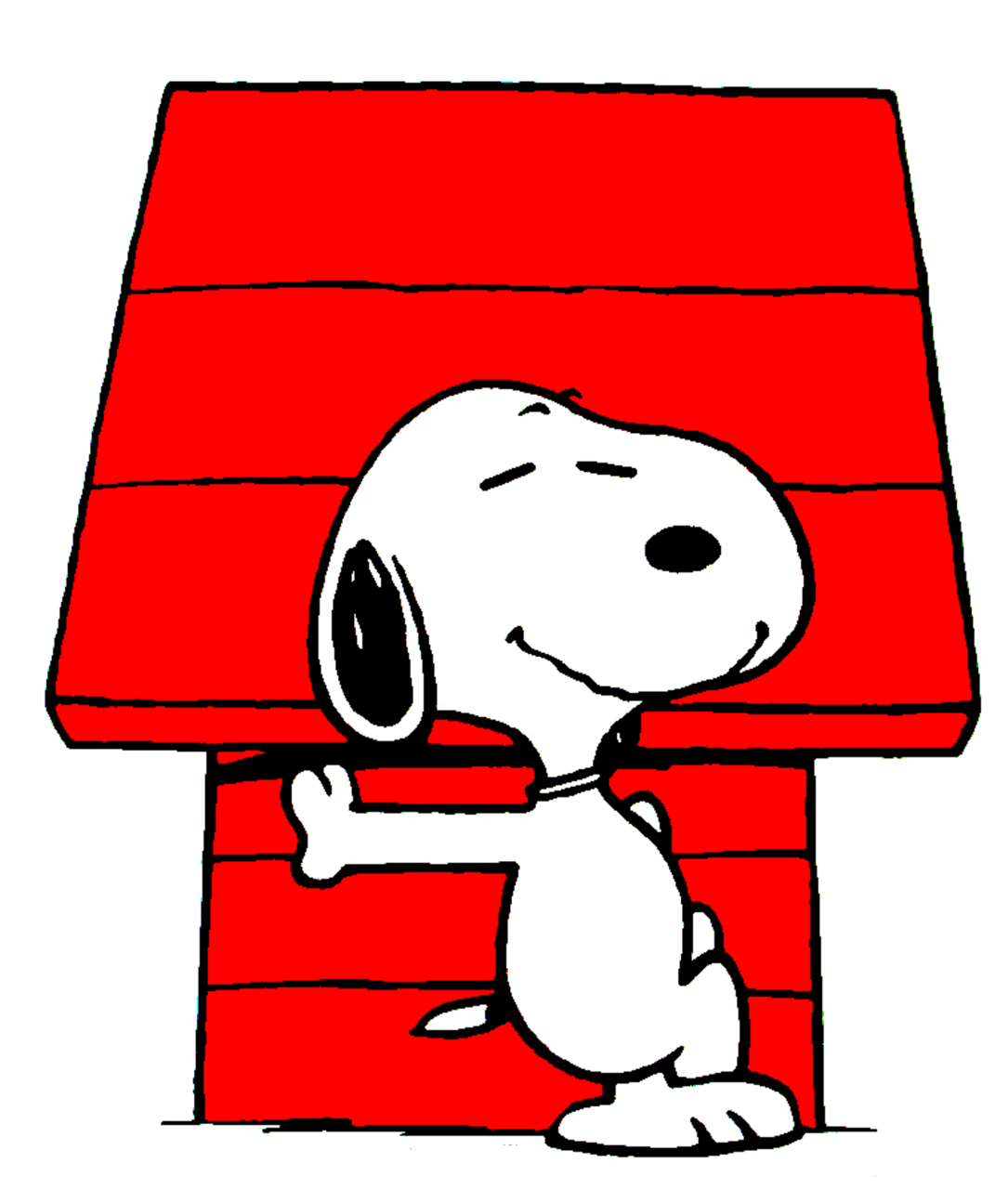 Snoopy dog house clipart vector