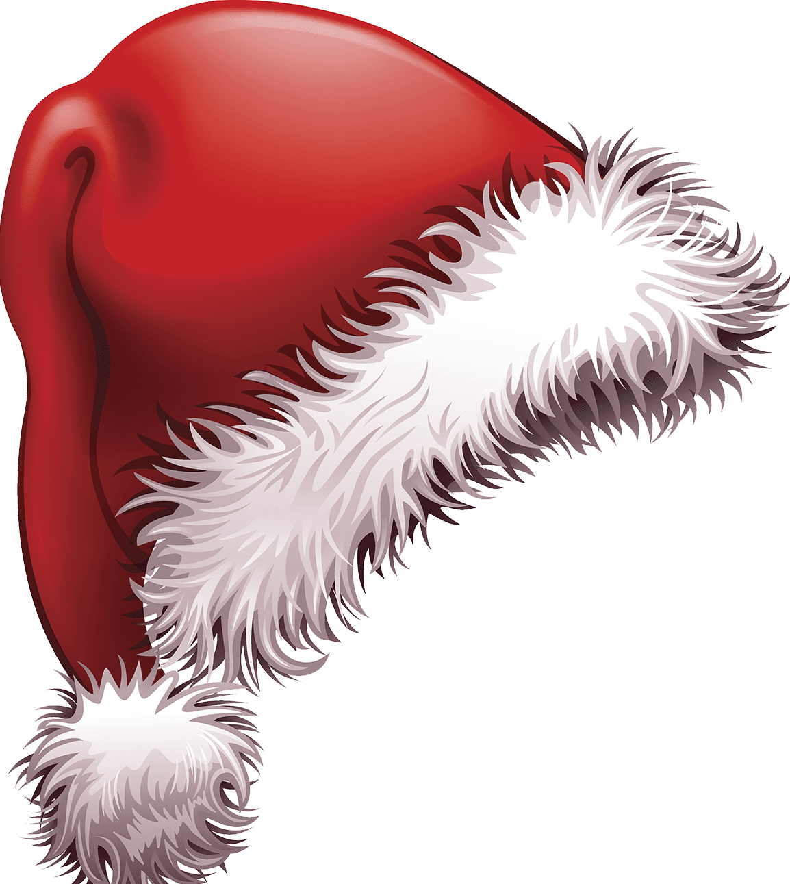 Santa claus hat pin page clipart vector