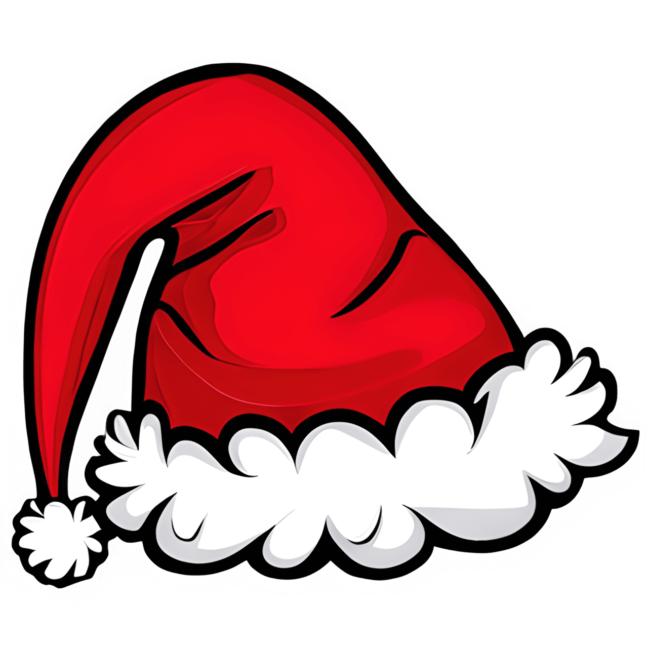 Santa claus hat page clipart vector 2