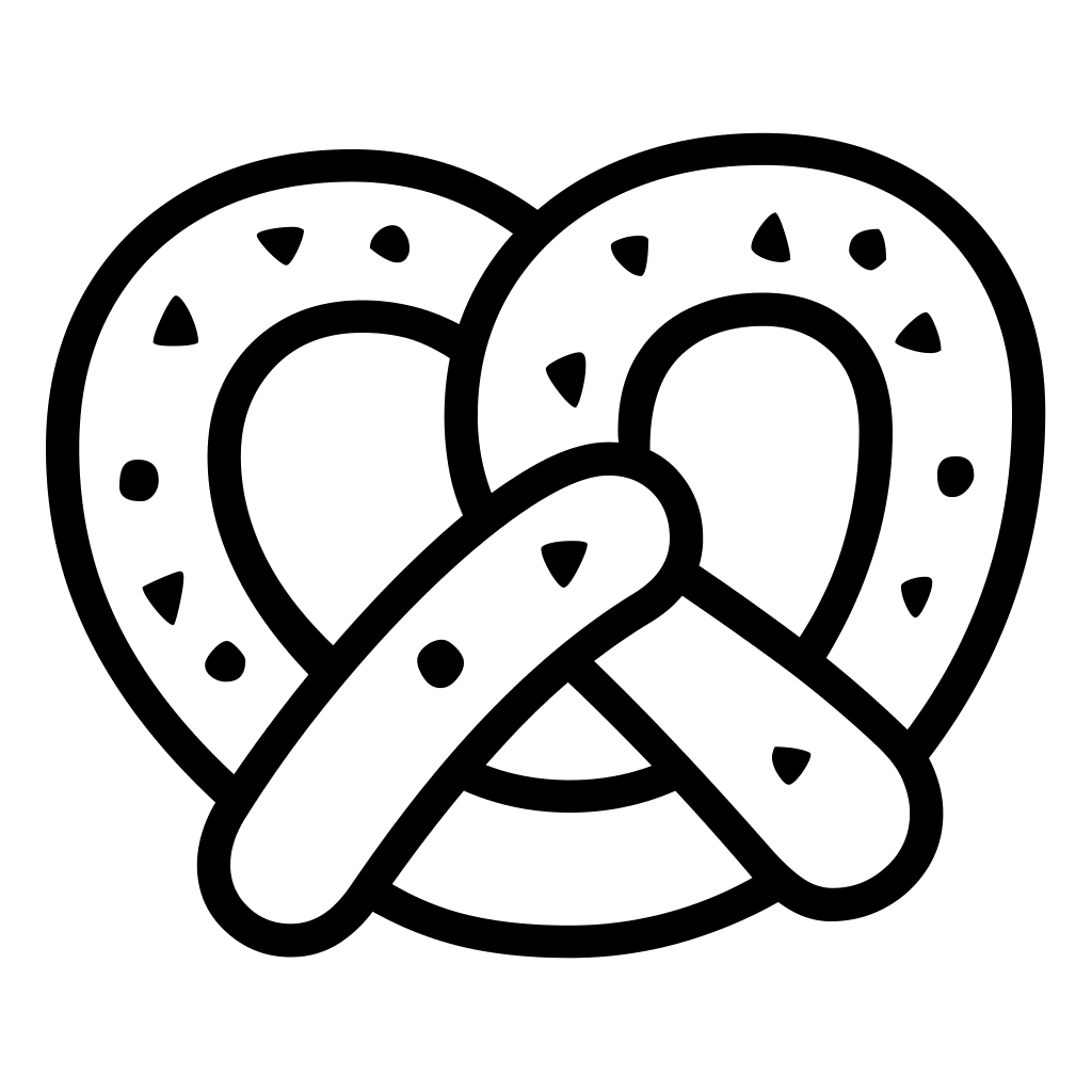 Pretzel emoji clipart free