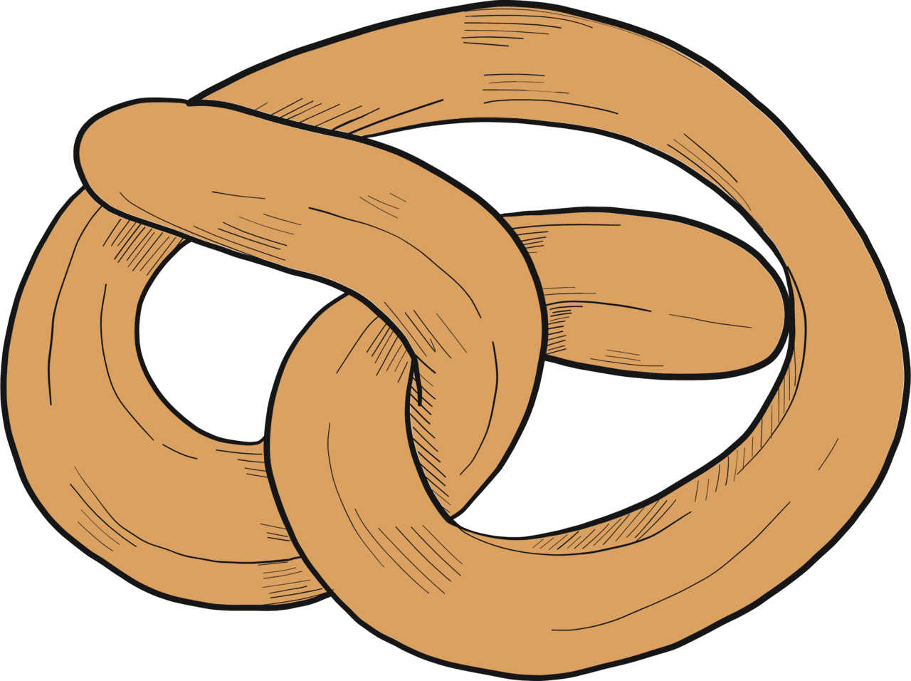 Pretzel vector clipart images 10