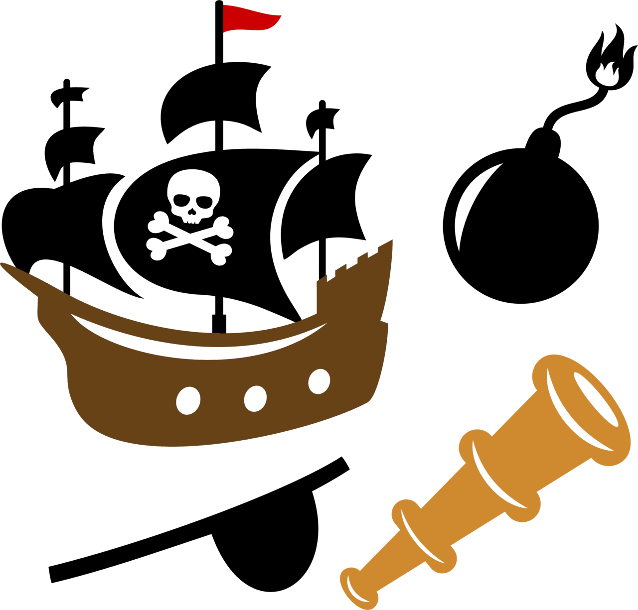 Pirate ship page clipart photo