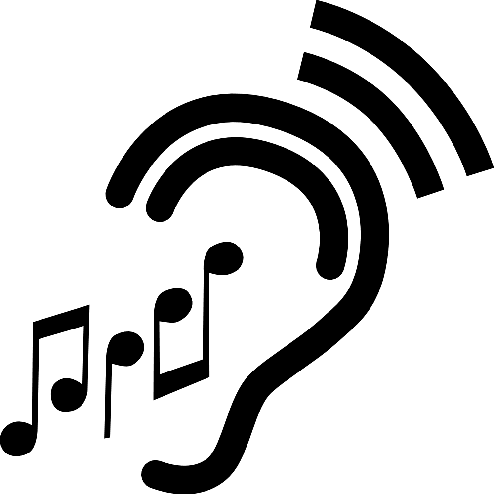 Ear listening to music clipart picture