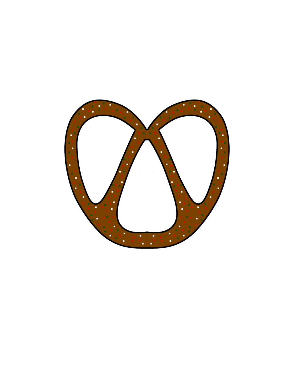 Pretzel circle clipart picture