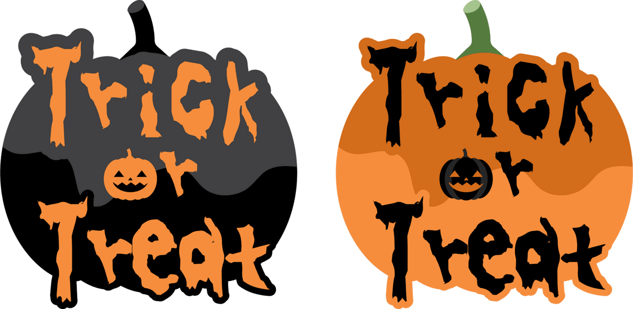 Trunk or treat trick vector clipart images