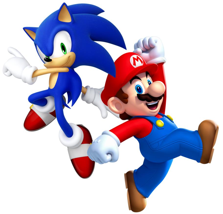 Super mario and sonic by legend tony deviantart clipart picture