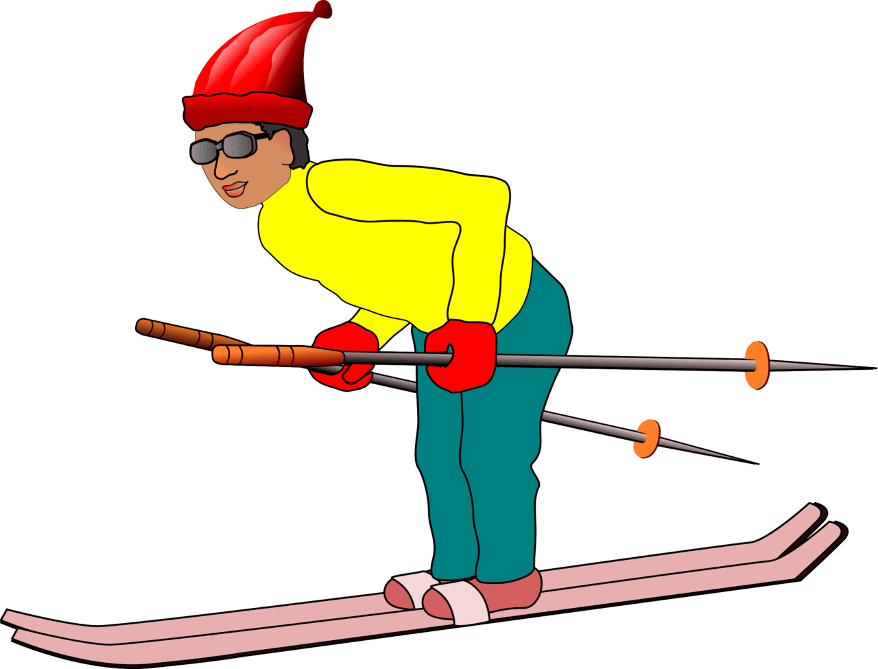 Ski er vector clipart image photo cc images