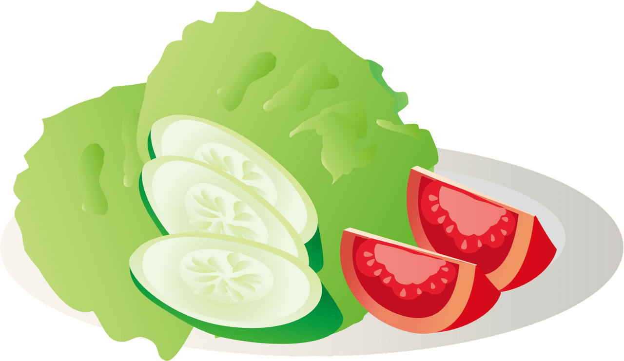 Salad food vector clipart images 2