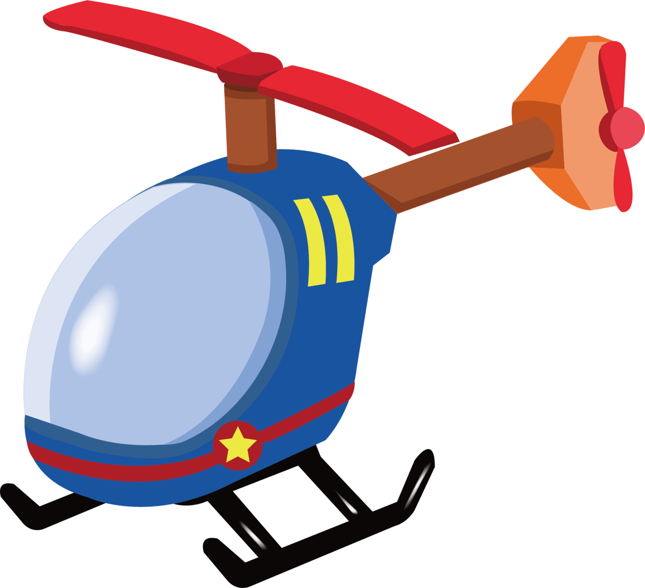 Radio controlled helicopter airplane clipart toy vector