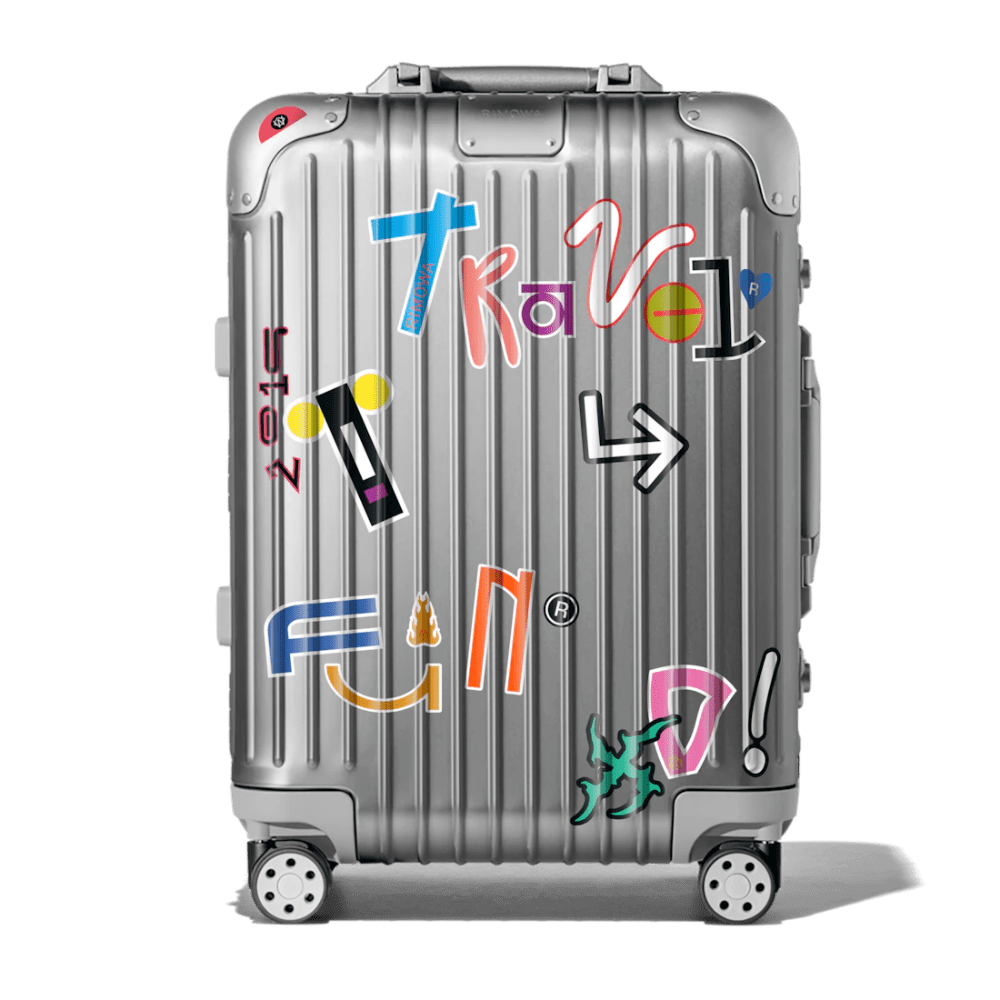 Luggage the sticker book from clipart background