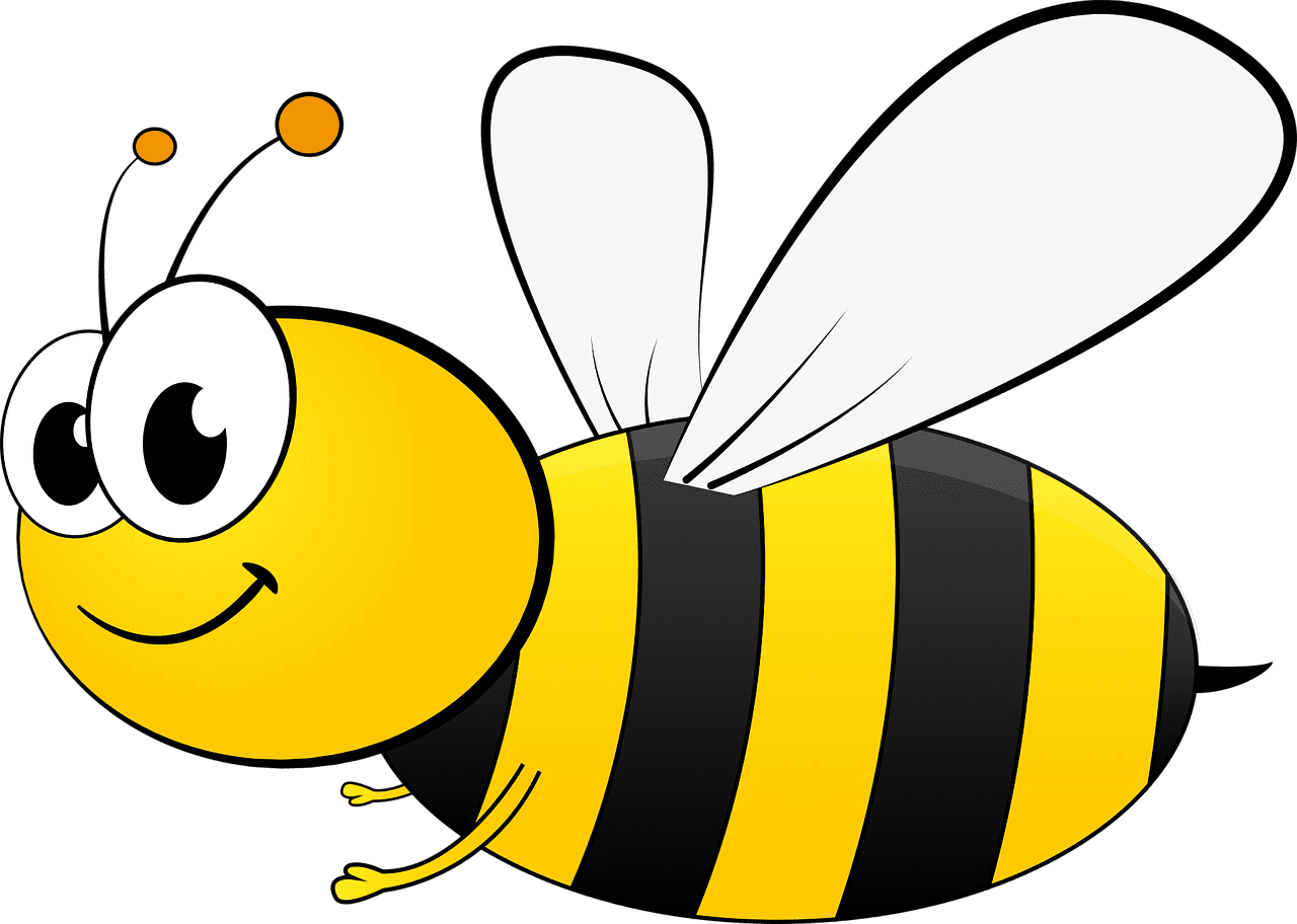 Honey bee up where we belong short fiction clipart logo