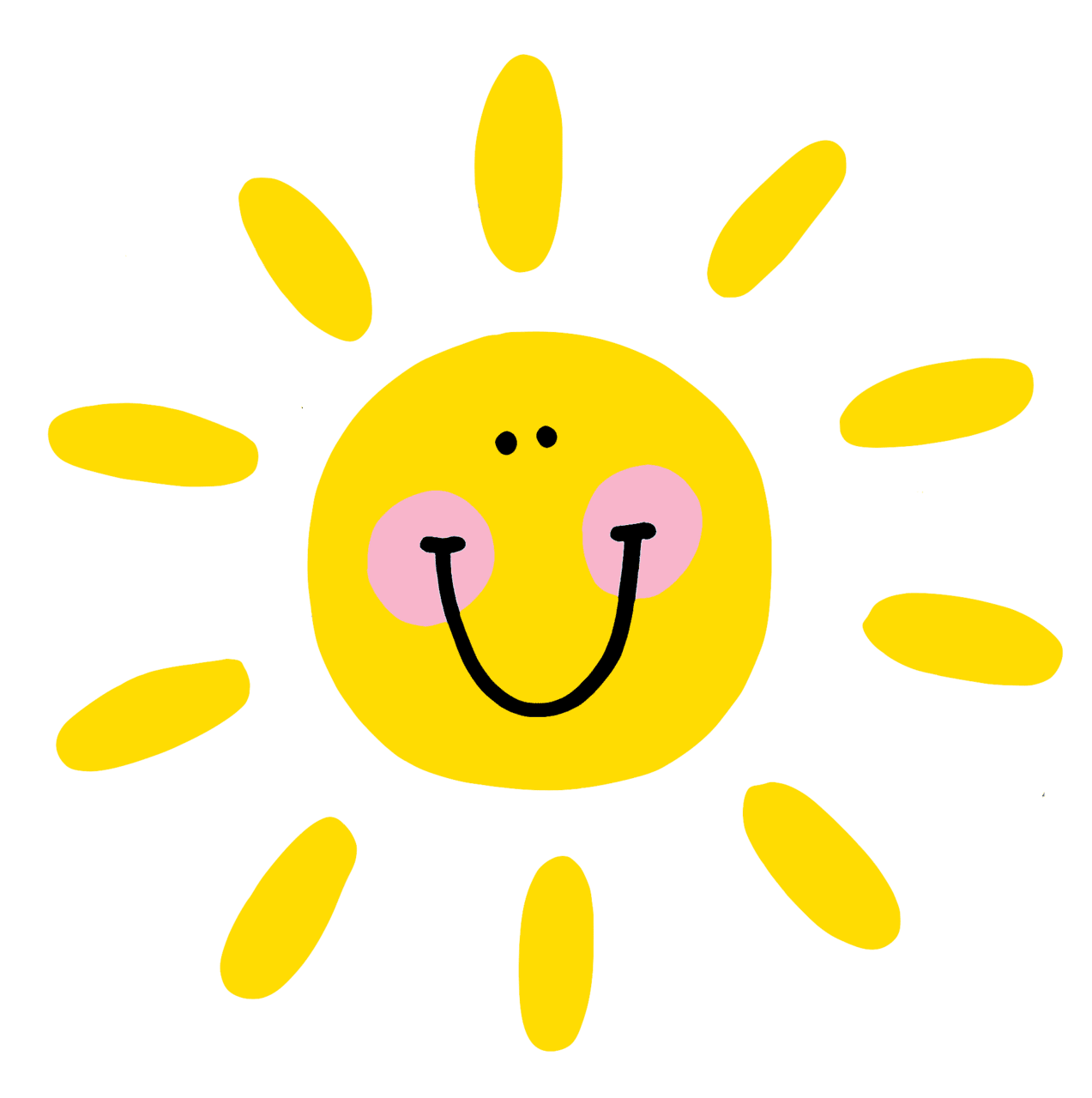 Sunlight pin page clipart free