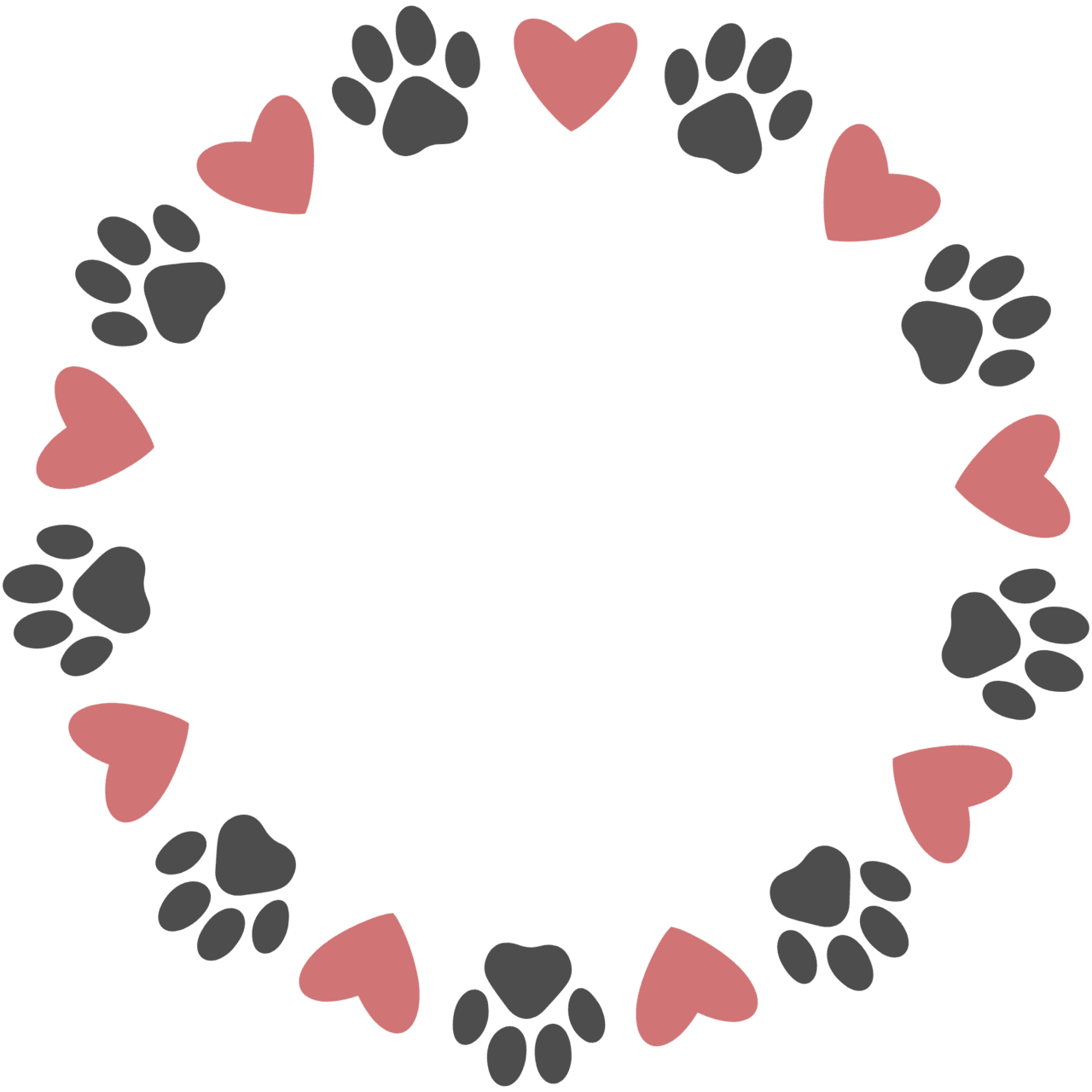 Paw page clipart free