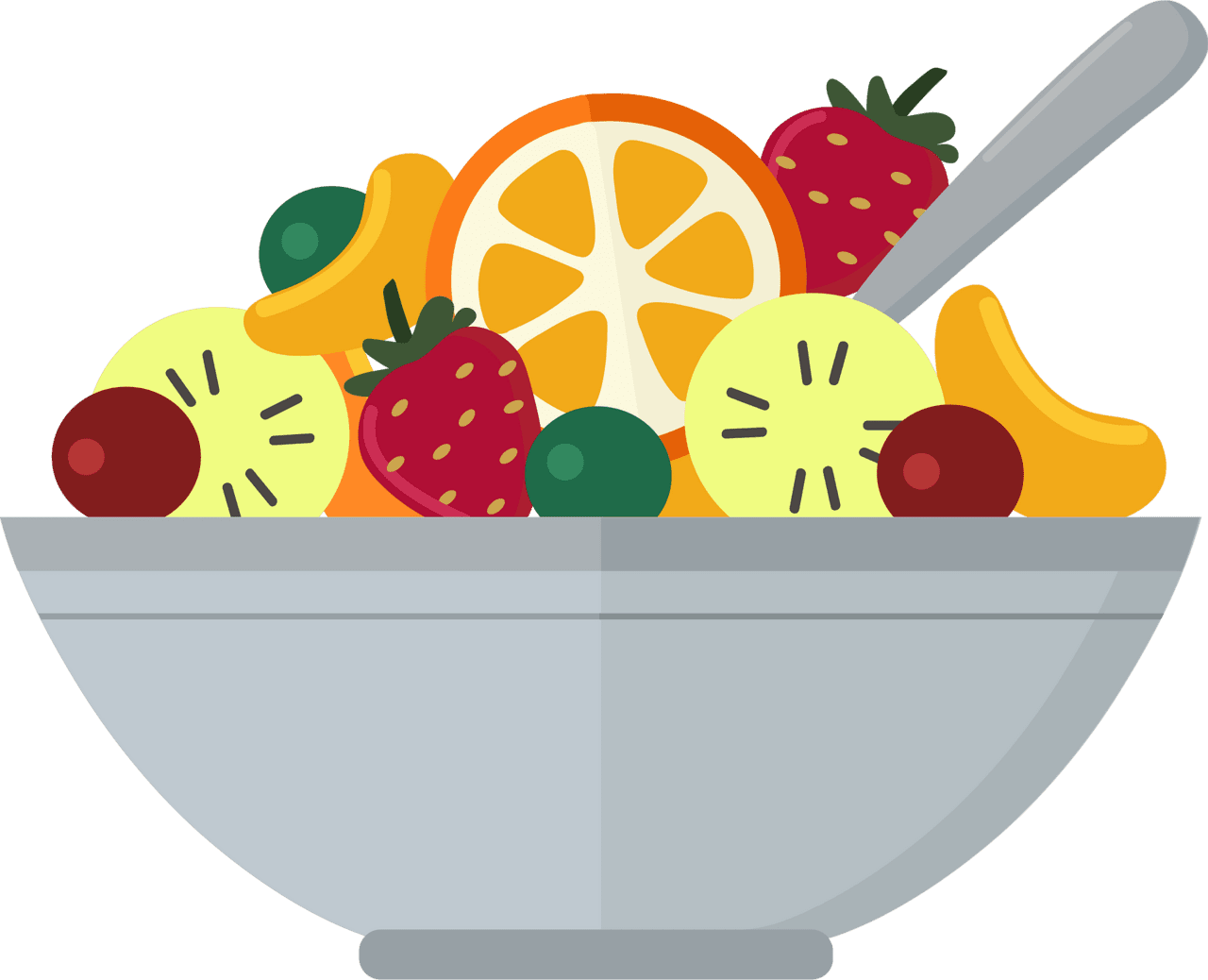 Fruit salad vector clipart images