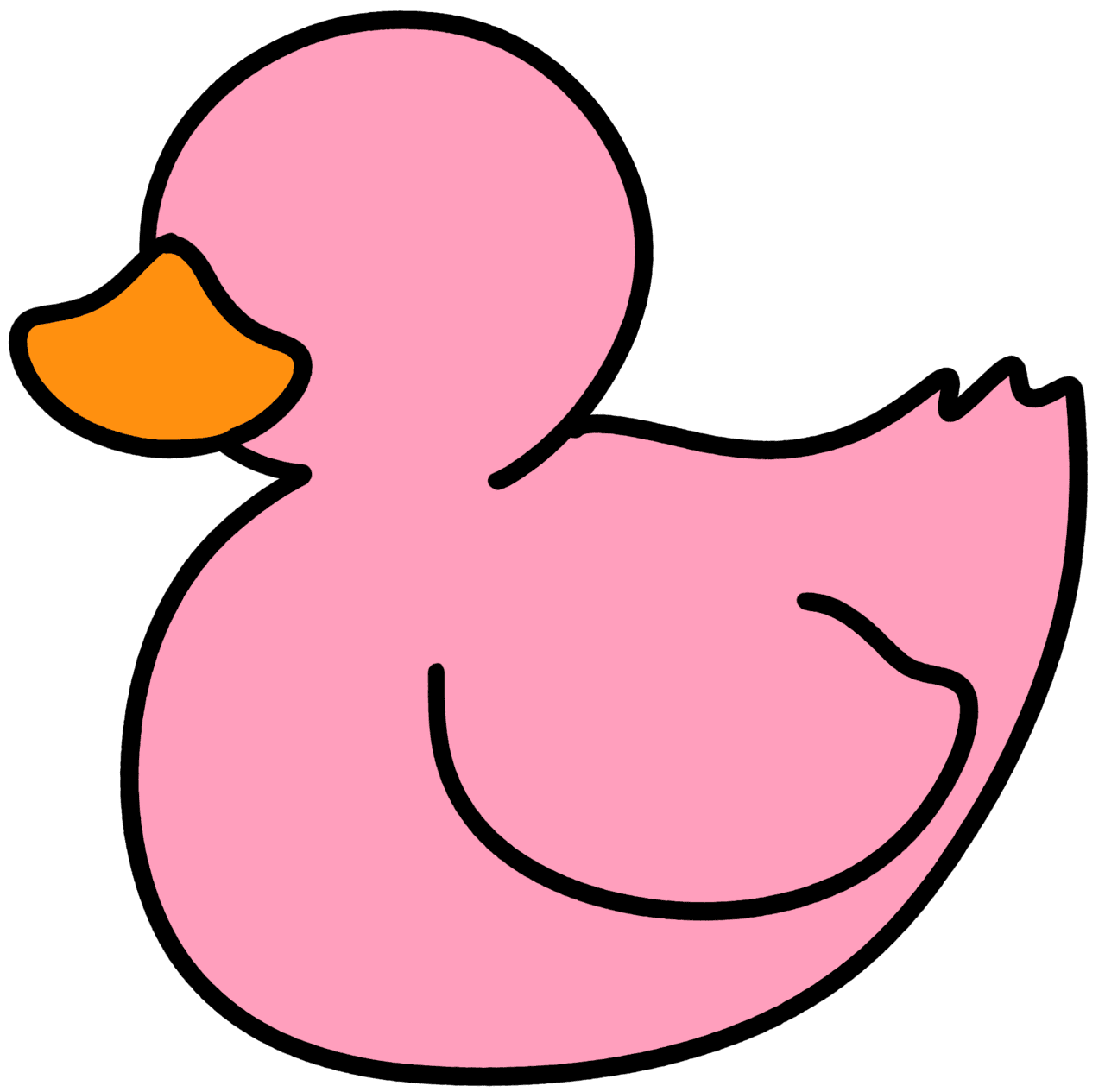 Rubber duck pin page clipart picture