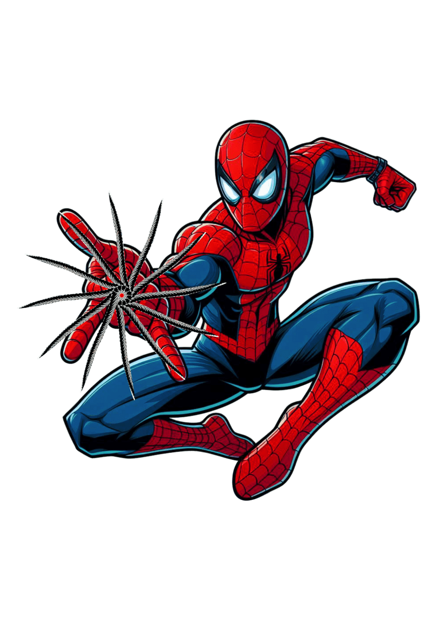 Spider man pin page clipart logo