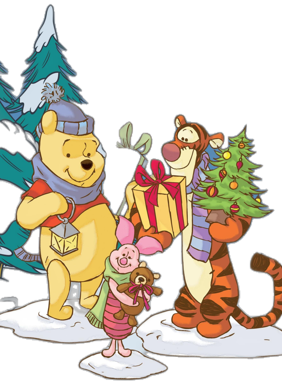 Backyard glory disney winnie the pooh and friends merry christmas garden flag officially licensed product stand sold separately clipart transparent