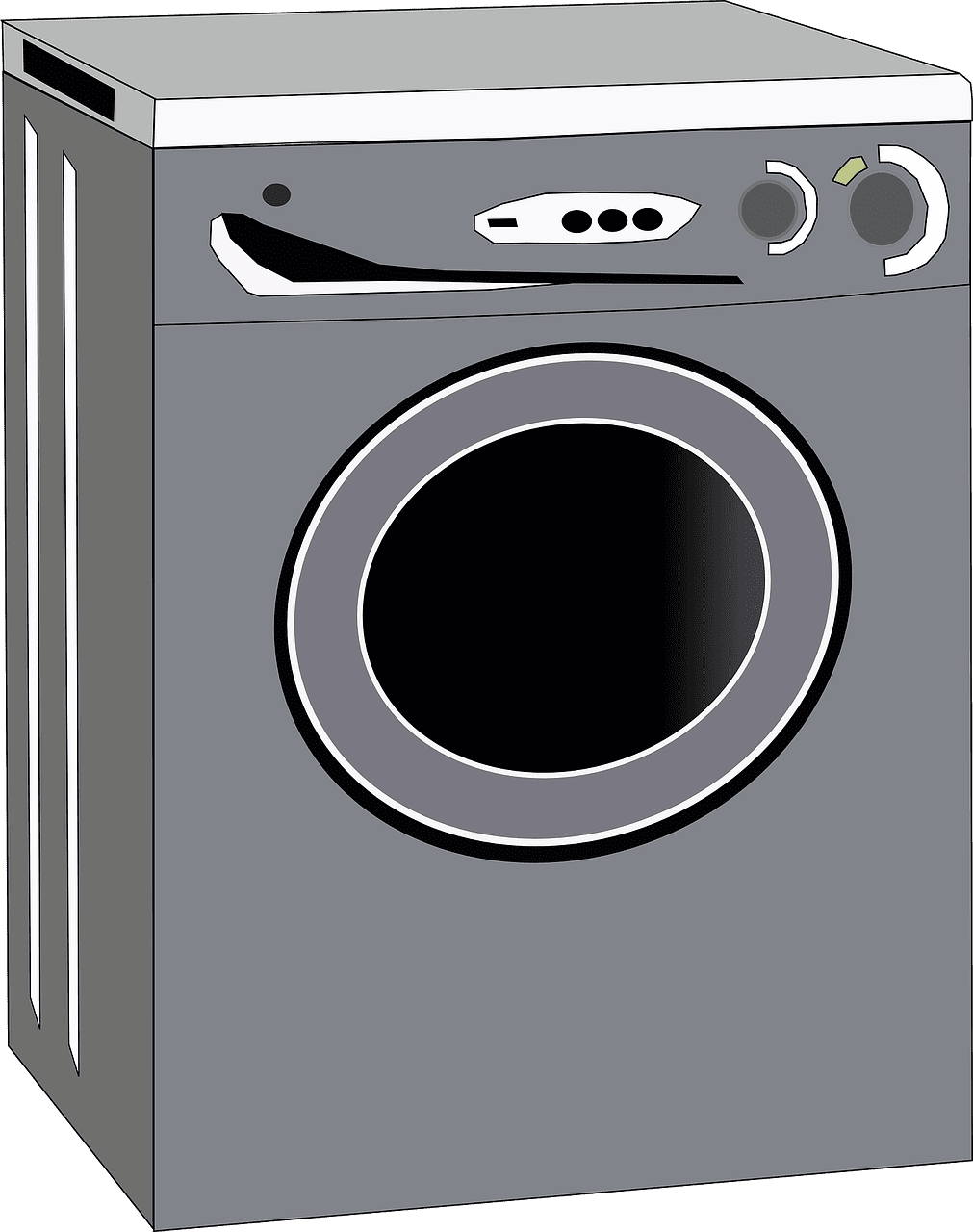 Laundry washing machine appliance vector graphic clipart