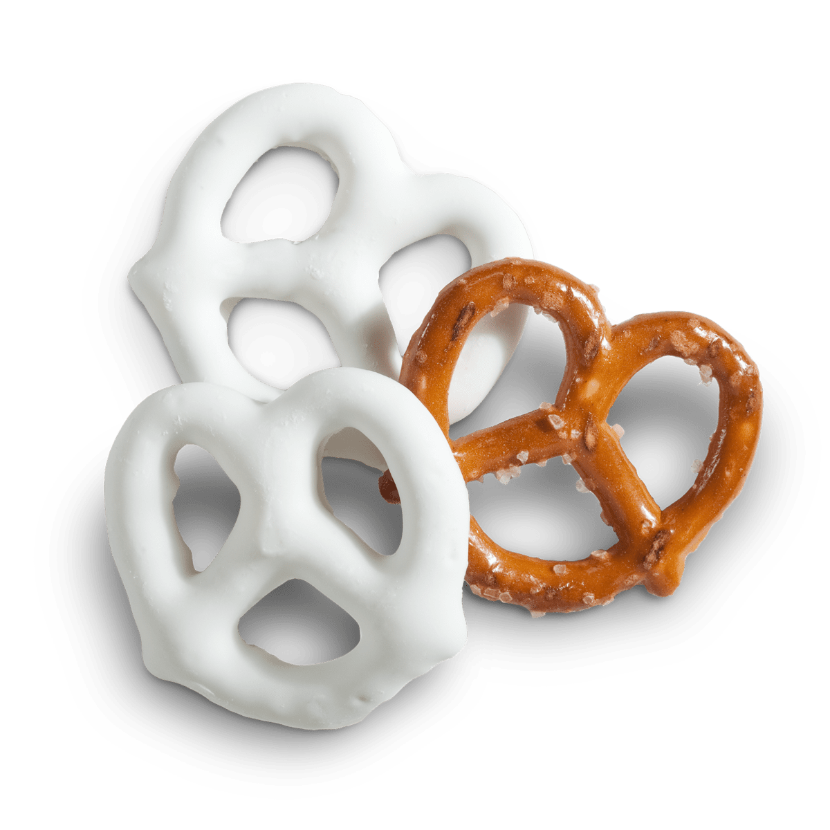 White frosted pretzel bulk bags lb bag clipart vector