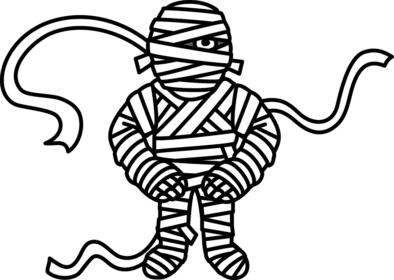 Mummy monster vector clipart images