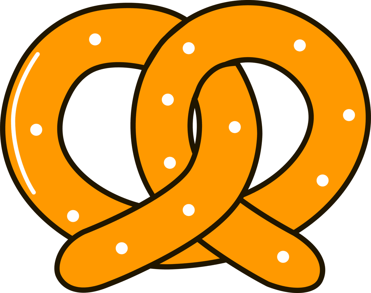 Pretzel vector clipart images 3