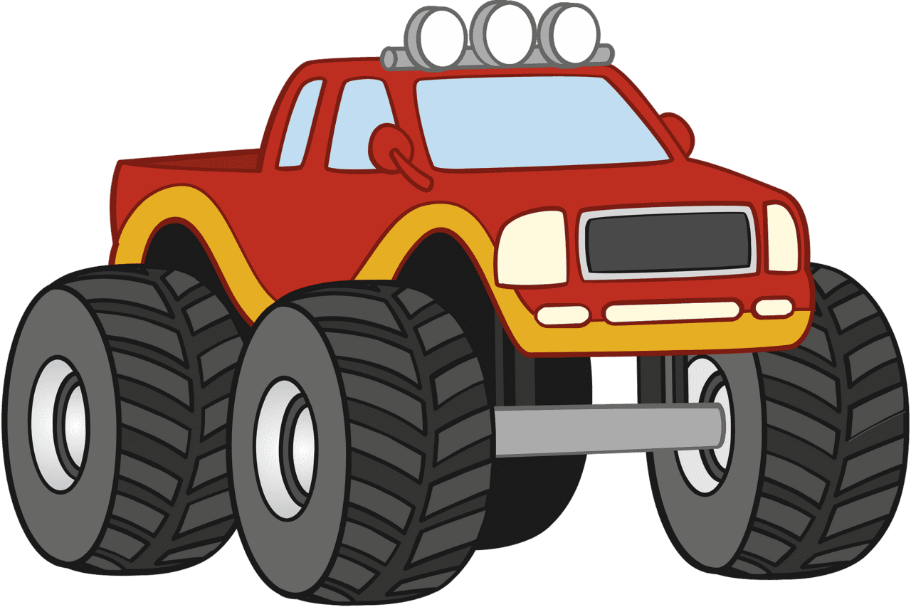 Monster truck vector clipart images