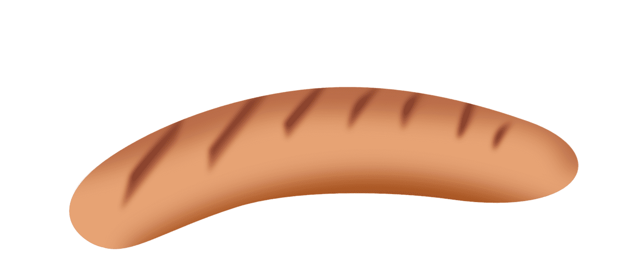 Hotdog sausage clipart logo